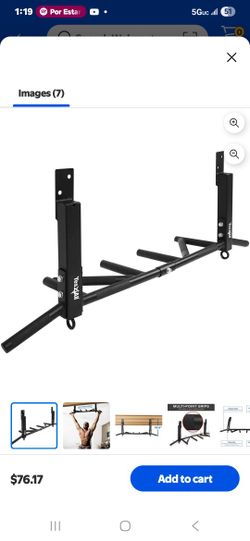 Ceiling Mount & Wall MountPull Up Bar for Crossfit Training – Chin Up Bar/Pull Up Bar Multi Grip