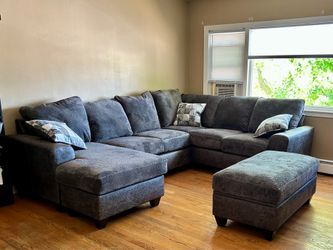 Brando 3-pc sectional + chaise and storage ottoman