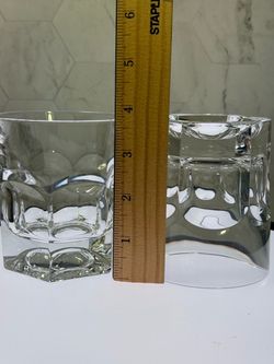 Set of (6) Gorgeous RCR Crystal Whisky Glasses Made In Italy By Cristallería Iitaliana. Excellent Condition & Quality. Will sell in single quantity.