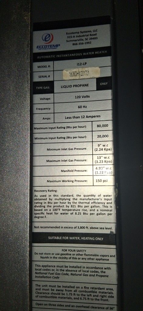 Tankless Hot Water Heater