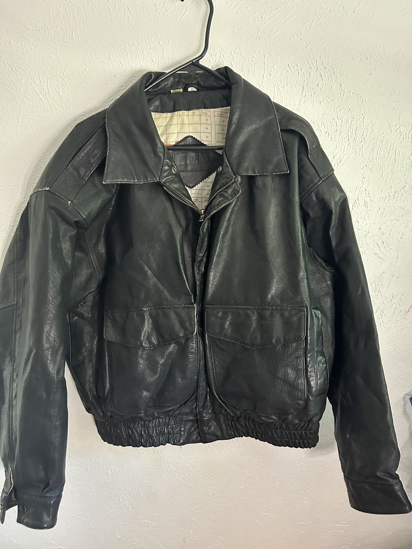REAL LEATHER RARE VINTAGE BOMBER JACKET