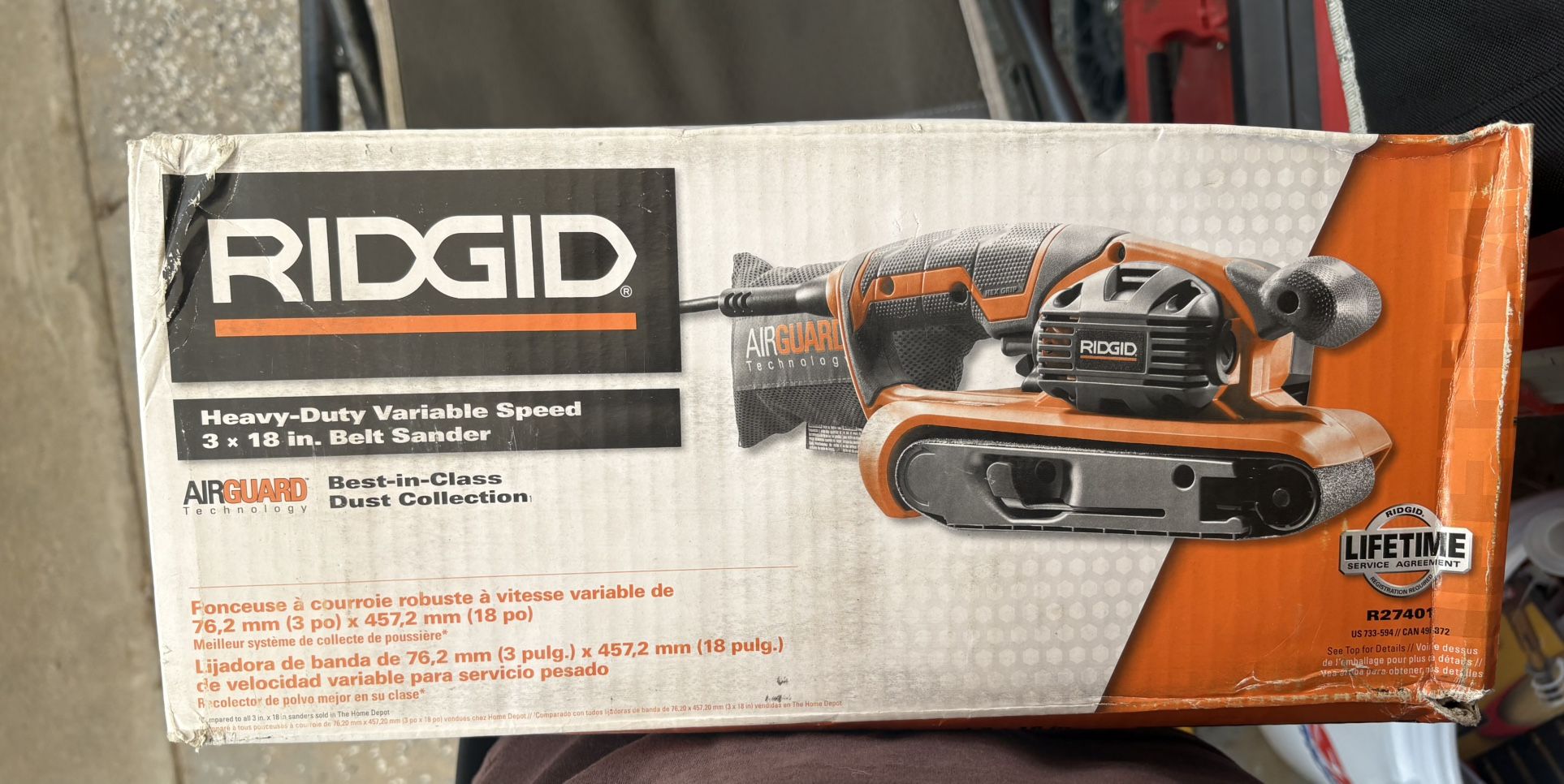 Ridgid, Heavy Duty Speed Belt, Sander Brand New
