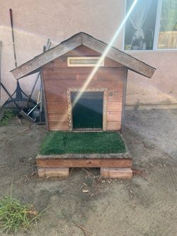 Large Custom-Built Wooden Dog House – $150  OBO