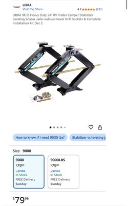 RV Stabilizer Jacks 9000lbs