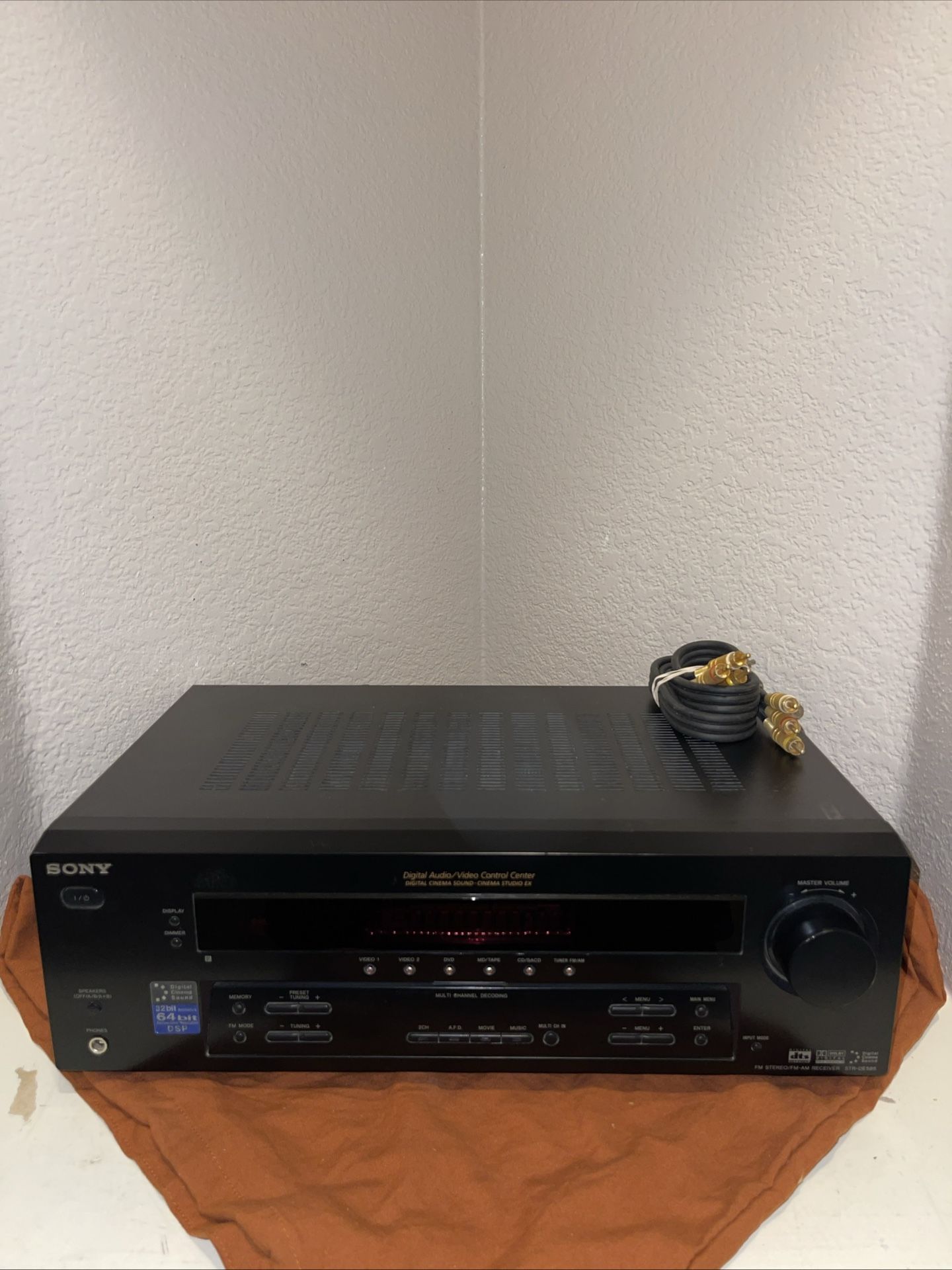 Sony STR-DE595 Dolby Digital 5.1 Surround Control Center Receiver NO REMOTE