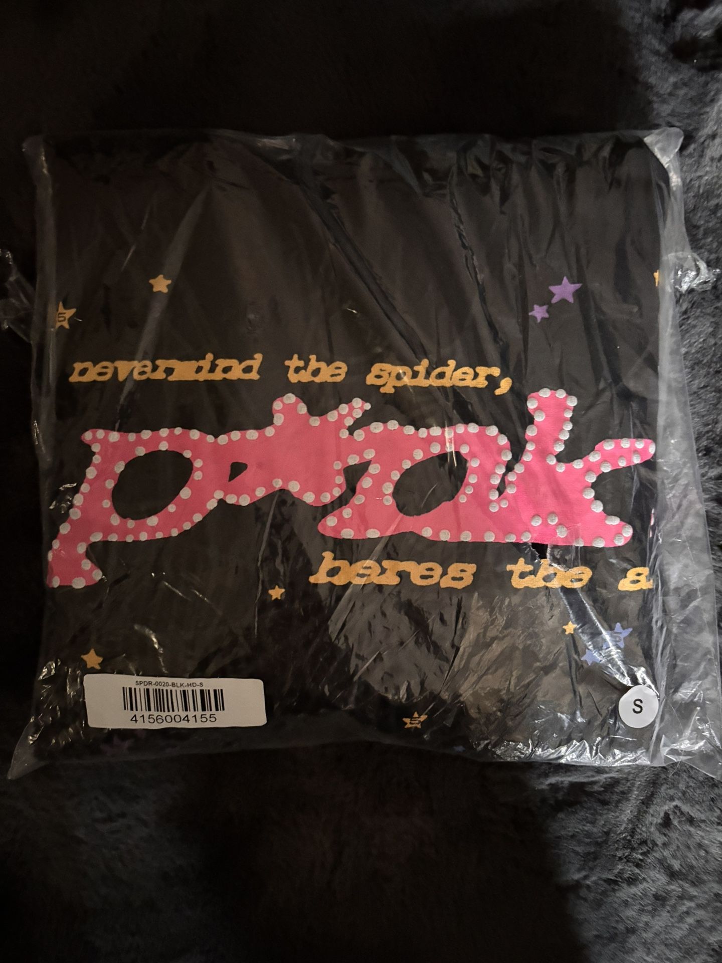 Sp5der Hoodie P*nk Black