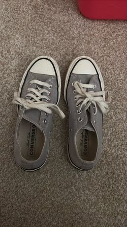 Converse women 6.5 light blue grey color