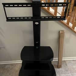 New! Media Stand Fits Tvs Up To 65”