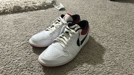 Jordan 1 Low White University Red Black