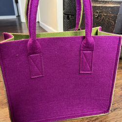Purple  And  Green Bag 