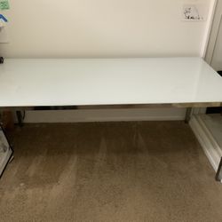 Glass Work Table Desk 71” X 33.5”