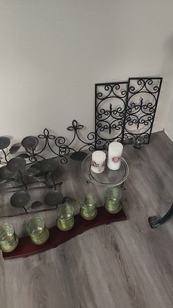 Wall and fireplace candle sconces