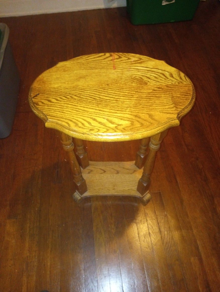 Solid Wood End Table