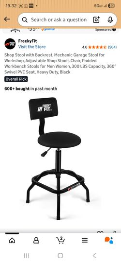 Adjustable Shop Stools Chair,