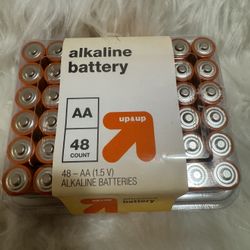 up & up 48-pack AA 1.5V Alkaline Batteries
