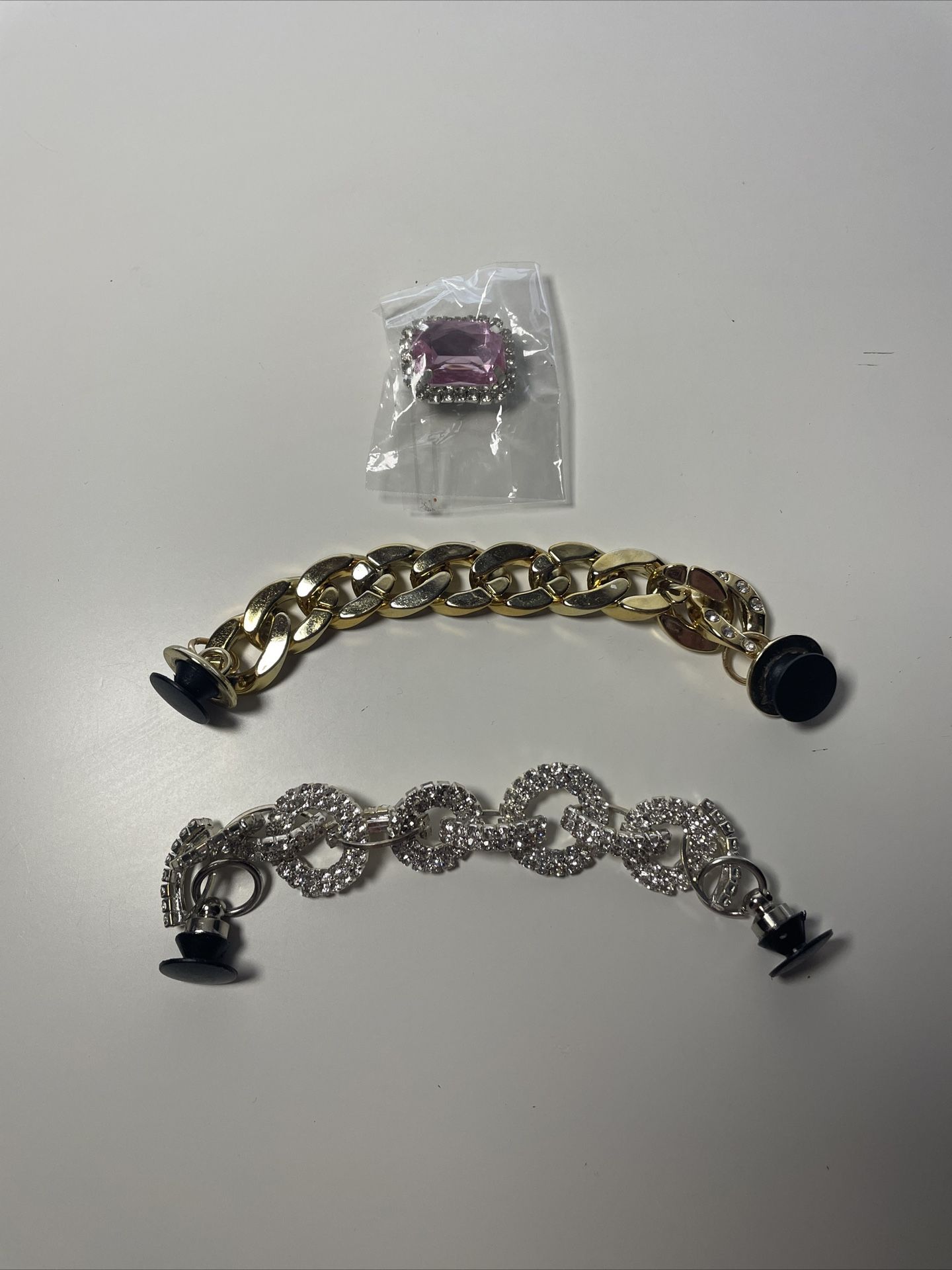 New Lot Of 3 Jewelry Crocs Hobbits For Girl Crocs Shoe Charms Shiny Croc Charms