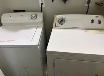 washer & electric dryer (or buy separately)
