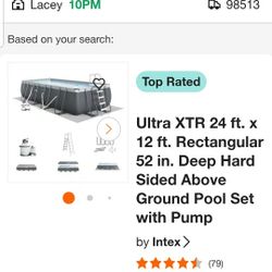 Brand New Pool And Pump