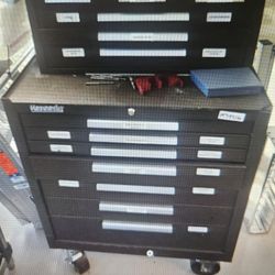 Kennedy 7 Drawer Machinist Tool Box Lower Cabinet with 6 Drawer Upper $850.00