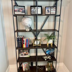 BookShelf  Wood And Wrought iron