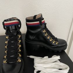 Gucci Trip Lug Sole Combat Boots (Women’s)