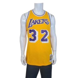 New Authentic Magic Johnson Mitchell & Ness 84 85 Lakers Jersey Size 44 L Men's