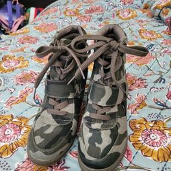 Camo Wedge Heels