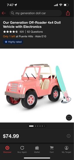 Our Generation Doll car