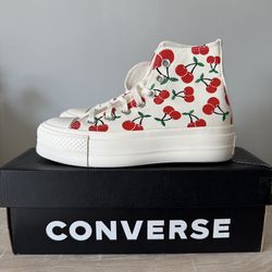 Converse Chuck Taylor Cherry High Tops - Women sz 5
