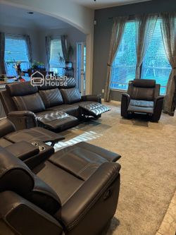 Free Delivery Brown 3 Piece Reclining Living Room Set