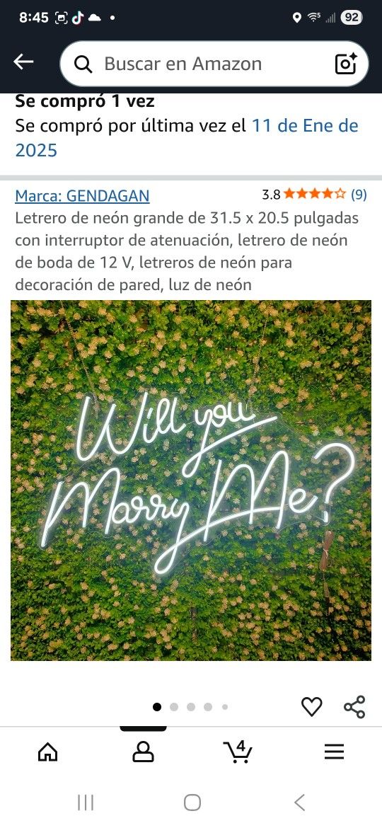 LED light sign Sads Will You Merry Me ?