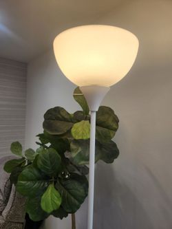White floor lamp