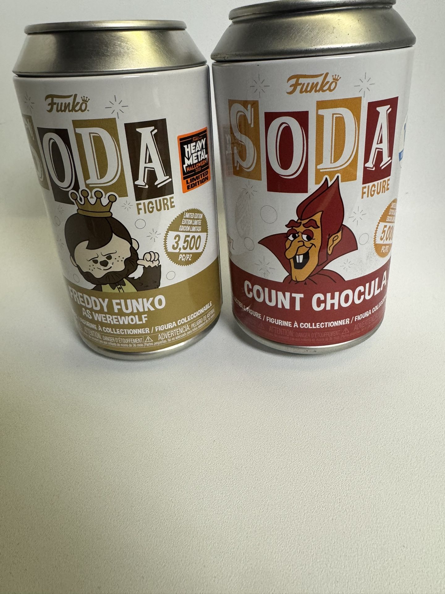 Freddy Funko as Werewolf 3500 PCS & Vampire Funko Soda LE 4000 PCS