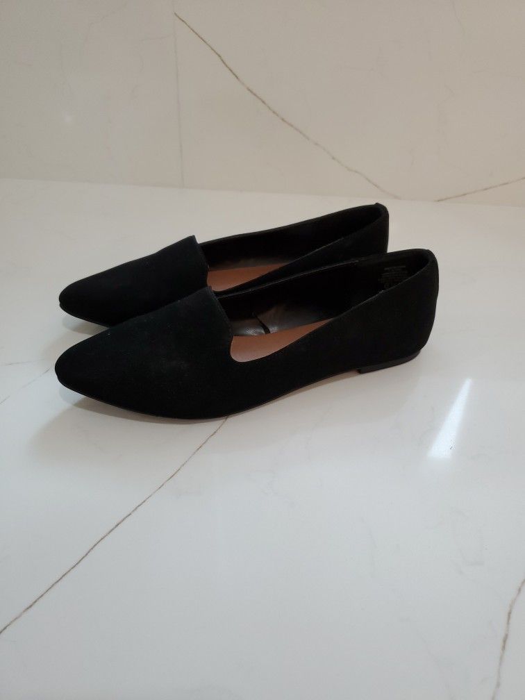 Womens Suede Ballet Flat