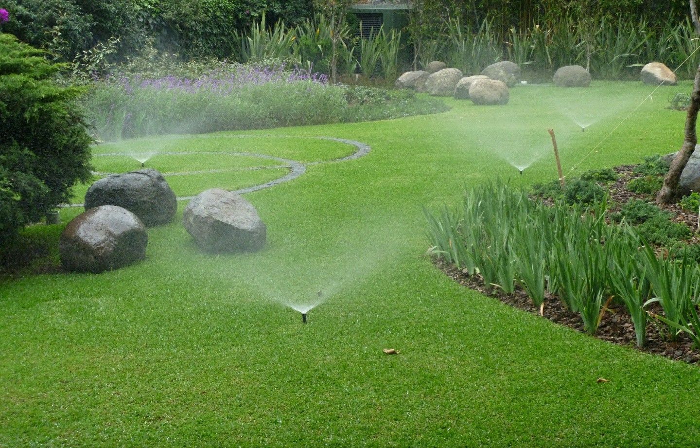 Irrigation system, sprinkler system.