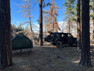 One-man cot, tent, and sleeping bag combo