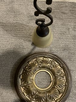 Oil Rubbed Bronze Pendant With Medallion