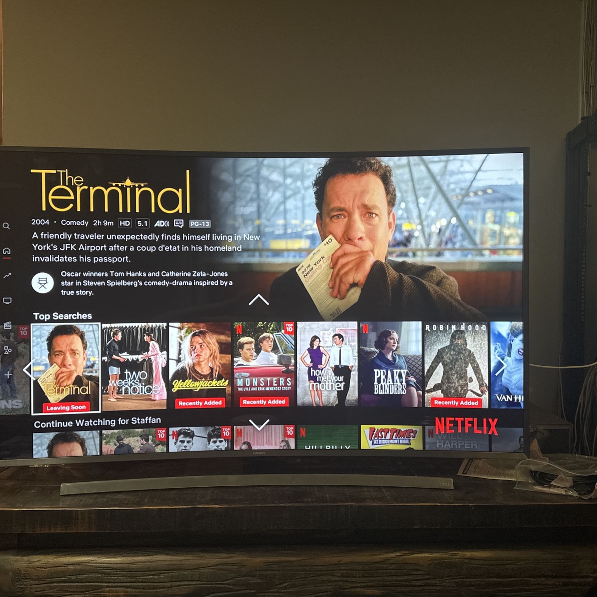 Samsung 65” Curved UHD Smart TV Model UN65JU7500