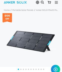 Brand New Anker SOLIX PS400 Portable Solar Panels (400W) - Never Used!