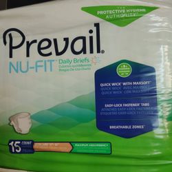 Prevail Extra Large 15 Count Briefs
