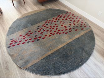 Kashkuli Gabbeh Aquatic Rug (Round)