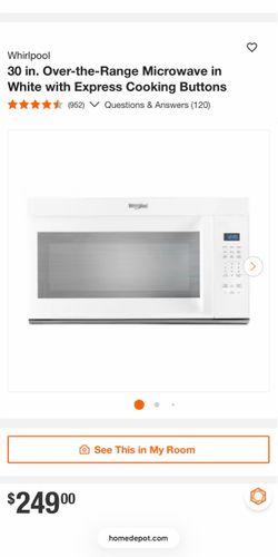 Brand new Whirlpool microwave
