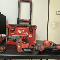 Milwaukee Tool Set (band Saw)(impact Driver (rotary Hammer)