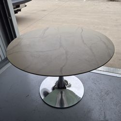 Round Glass Table 