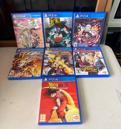 PS4 PlayStation 4 Games Dragon Ball Naruto Demon Slayer $10 each