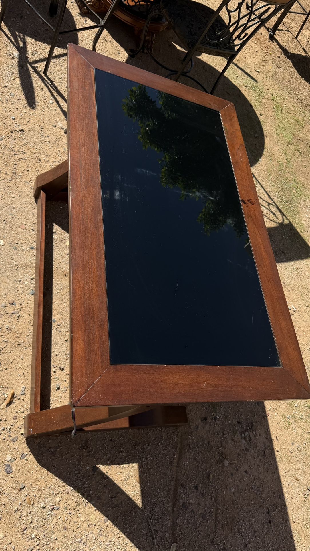 Old fashion wood desk 