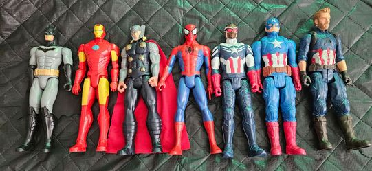Superhero Action Figure Lot of 7