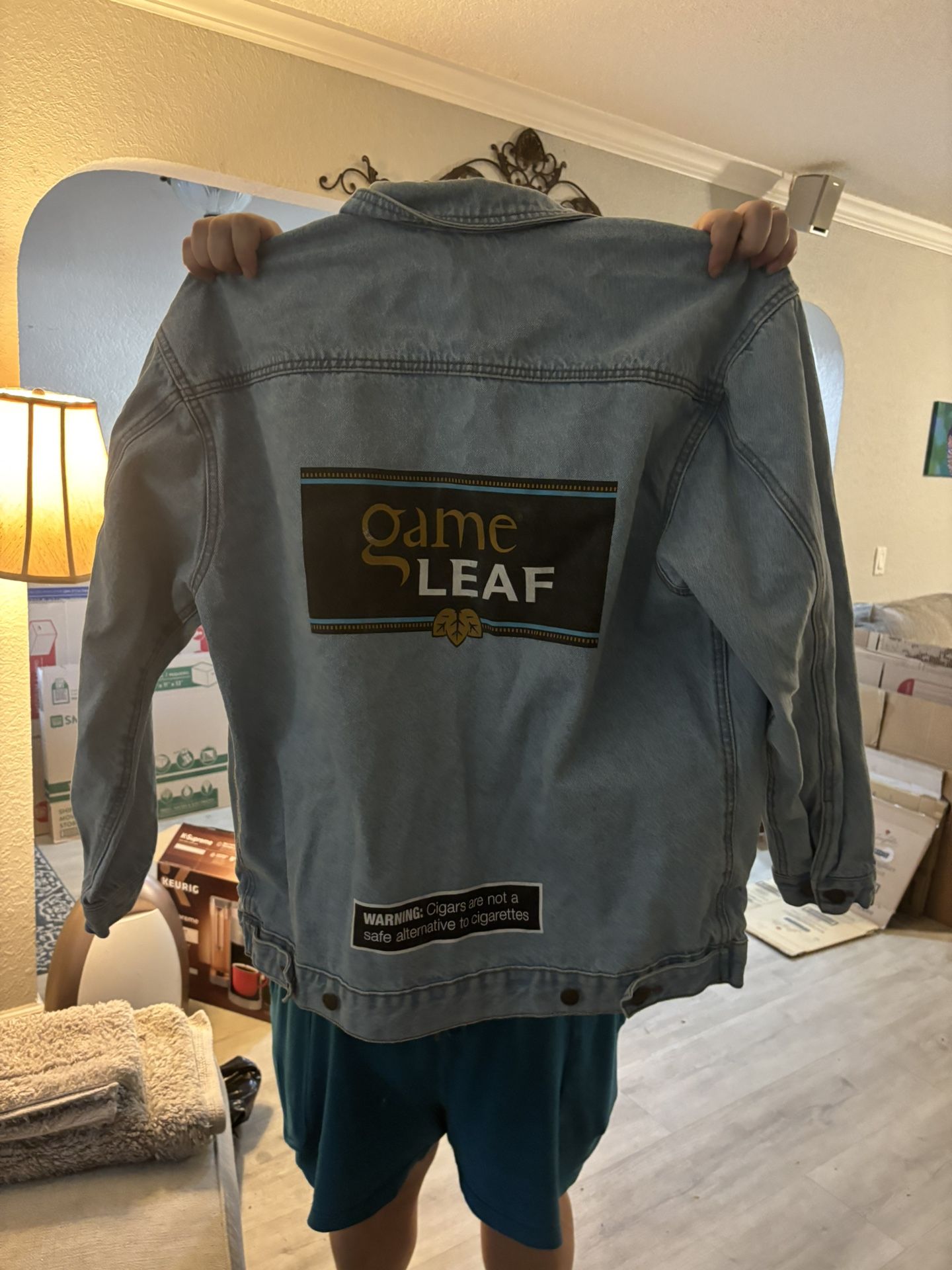 Cobra Game Leaf Jean Jacket
