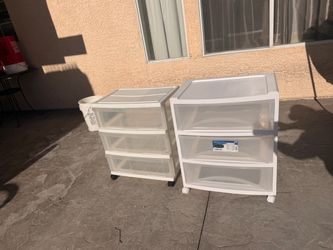 Two storage organizers