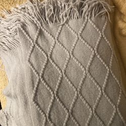 Blanket Or Throw W/ Long Fringe